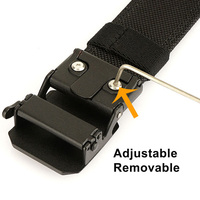 2024 nouveau 3.8CM de large Double couche Nylon tissu PE Film boucle automatique ceinture tactique robuste