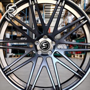 ล้อฟอร์จ 2 ชิ้น สีดำโครเมียมลายหลายก้าน สำหรับรถยนต์ <span class=keywords><strong>Tesla</strong></span> <span class=keywords><strong>Model</strong></span> S <span class=keywords><strong>Model</strong></span> <span class=keywords><strong>3</strong></span> <span class=keywords><strong>BMW</strong></span> <span class=keywords><strong>I4</strong></span> Audi E-tron Taycan ขนาด 19 20 21 นิ้ว ล้อแม็กซ์หรูสำหรับรถยนต์ไฟฟ้า - Product Image 4