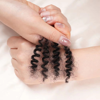 Cheveux humains indiens bruts Remy pré-étirés Afro Kinky en vrac pour tresses torsadées au crochet