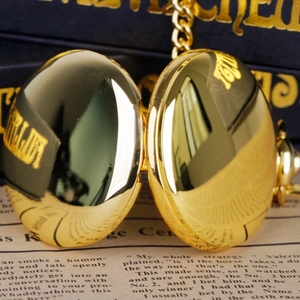 Coffret Cadeau <span class=keywords><strong>Montre</strong></span> de Poche en Quartz Doré de Luxe pour la Famille, Pendentif Collier Tendance Décontracté Unisexe, Montres à Chaîne de Poche avec Boîte - Product Image 6