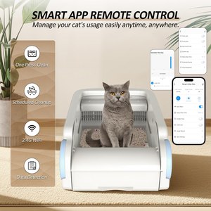 Litière pour chat grande capacité à nettoyage automatique, à ouverture supérieure, contrôlable par application Wi-Fi intelligente, personnalisable en gros, pour chats de grande taille, usage intérieur - Product Image 4
