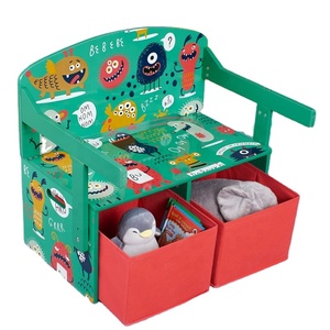 Toffy & Friends Monsters 3-In-1 Convertible Kids Desk, Storage <span class=keywords><strong>Bench</strong></span> Và 2 Thùng - Product Image 1
