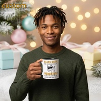 Mug en céramique avec intérieur coloré, personnalisable avec logo/photo, idéal pour la rentrée scolaire, cadeau publicitaire