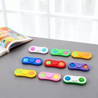 Nuevo Diseño Juguete Sensorial de Plástico Antiestrés Push Pop Bubble Finger Spinner Portátil Simple para Manos