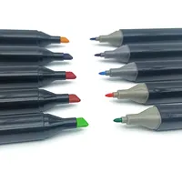 אנימציה 80 צבעים כפולה טיפ אמנות סמני אלכוהול מבוסס צבע עט סקיצה ציור קידוח בסדר Twin טיפים צביעה מרקר עט