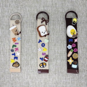 Nouvelle couleur, étiquette nominative DIY, mini patch en toile écologique, lanière promotionnelle durable, porte-clés, cadeau pour téléphone portable et carte d'identité - Product Image 1
