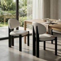 Chaise de salle à manger en bois massif de style italien, chaise à dossier de luxe léger, chaise de bureau à domicile, chaise minimaliste pour hôtel, maquillage et loisirs