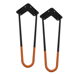 Patas de mesa de horquilla de Metal, adecuadas <span class=keywords><strong>para</strong></span> mesita de café, mesita de noche, silla, proporciona herramientas <span class=keywords><strong>auxiliares</strong></span> y protección de suelo de goma - Product Image 3