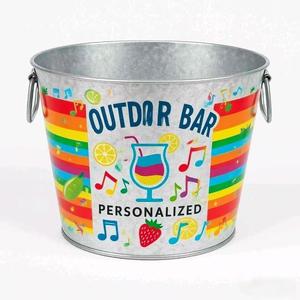 Secchiello per il ghiaccio in banda stagnata personalizzato all'ingrosso con manico in metallo refrigeratore per Bar Club ristorante evento all'aperto per uso di bevande - Product Image 6