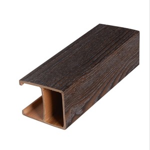 Thiết kế hiện đại trong nhà trang trí trần dầm cho khách sạn <span class=keywords><strong>WPC</strong></span> gỗ ống và Trần PVC-không thấm nước và chống cháy - Product Image 5