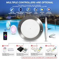 Lumière de piscine subaquatique intelligente Wifi RGB 12V DC avec télécommande