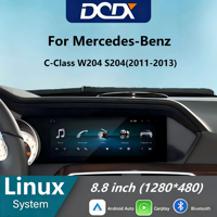 Radio para Auto de 8.8 Pulgadas para Mercedes-Benz Clase C W204 S204 NTG 4.0/4.5, con CarPlay Inalámbrico y Android Auto, Unidad Principal Multimedia