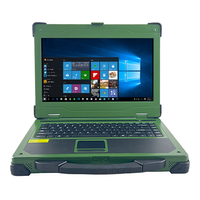 Laptop Industri Tangguh Portabel 15,6 Inci, Komputer PC Notebook 5G Intel I5/i7 Win10/11 NFC 700 Nits dengan Port Serial