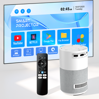 Proyector Inteligente H2 con Diseño Cilíndrico, Android 14, 4K8GB, 720P, 200ANSI Lúmenes, Enfoque Eléctrico, 5000mAh, 5GWiFi6, BT5.4, Cine en Casa