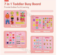 Vente flash - Tableau d'activités Montessori pour enfants de 1 à 4 ans, cadeaux pour garçons et filles, jouets sensoriels pour tout-petits de 1 à 3 ans, jouet éducatif pour l'autisme