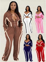 Ensemble deux pièces pantalon et haut zippé pour femme, cardigan, pantalon de sport, tenue décontractée, survêtement nouvelle collection 2027