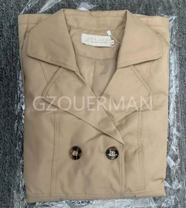 Abrigo Largo de Lana Impermeable con Capucha para Mujer, Elegante y Formal, con Botones y Solapa, para Primavera y Otoño, Venta al por Mayor - Product Image 6