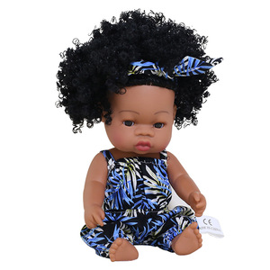 Muñeca Afroamericana Negra al por Mayor de 33 cm, Muñeca Bebé Reborn Realista para Niña Pequeña de Silicona Suave - Product Image 6