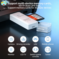 Lector de Tarjetas Externo USB 3.0 de Alta Velocidad para Computadora, Teléfono Móvil y Auto, 2 en 1, Adaptador de Lector de Tarjetas SD y TF al por Mayor