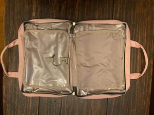 Large Capacity Custom Makeup <b>Wash</b> <b>Bag</b> Water-Resistant Material <b>Hanging</b> Design for <b>Women</b>"s Travel Toiletry Cosmetic Storage - Product Image 5