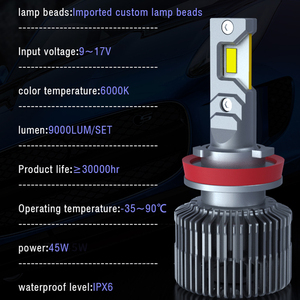 T9/M3 H15 lampu proyektor Laser Led, lampu depan mobil H4 Led Bi untuk Honda Insight 2009/Volvo Vnl truk/Honda Civic 2006 To 2011