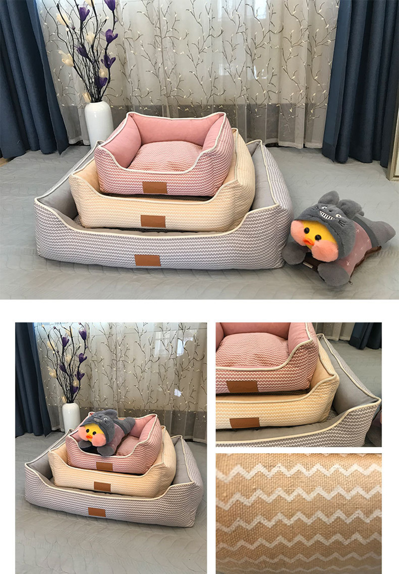 Removable Pet Dog Bed Washable Soft Dog Bed with Machine Washable