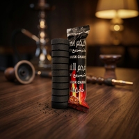 Charbon à chicha en bois dur écologique de marque YC en gros, logo personnalisé, briquettes de charbon naturel à faible fumée et inodores
