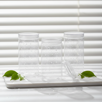 Tapa Transparente para Frascos de PET, Grado Alimenticio, 370 ml, Recipiente Hermético con Tapa de Rosca de Aluminio, Reciclable, para Cuidado de la Piel, Crema para Ojos, Almacenamiento de Cosméticos