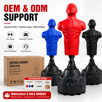 Mannequin de boxe autoportant en gros, sac de frappe en forme de corps humain pour entraînement MMA et kickboxing avec base stable