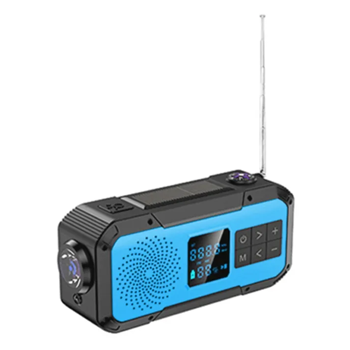 D589 International Radio Speakers Professional Waterproof Outdoor Speaker With Manual Power/Solar/Usb Charged