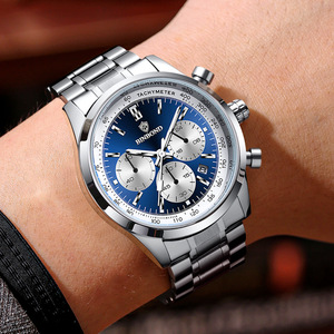 Reloj de Cuarzo BINBOND 380 para Hombre, Diseño Ejecutivo, <span class=keywords><strong>2</strong></span> Correas Opcionales, Resistente al Agua, Multifunción, Deportivo, Casual, Regalo Masculino - Product Image 4