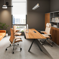 Meubles de bureau de direction en forme de L de luxe moderne SpaceUnited, design contemporain, bureau de direction, bureau de direction