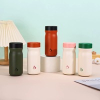 2025 sans BPA vente chaude 320ml Mini mignon Portable Double paroi bouteille d'eau isolé Thermos en acier inoxydable flacon à vide