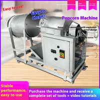 Machine électrique entièrement automatique à souffler le pop-corn Pot à l'ancienne intégré Canon à grains non mobile Équipement de cuisson des aliments
