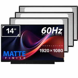 ขายส่งจอ LCD คอมพิวเตอร์ขนาด 14 นิ้ว ความละเอียด 1920x1080 Full HD บางเฉียบ 60Hz EDP 30 พิน แบบไม่สัมผัส รุ่น B140HAN04.1 B140HAN04.0 อะไหล่แท้ - Product Image 1