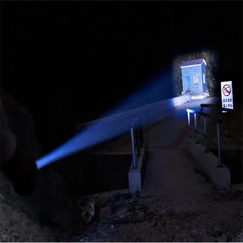 Фонарик Topcom из алюминиевого сплава, тактический светодиодный фонарик с зумом, фонарик с 5 режимами освещения для кемпинга