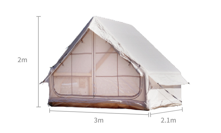 6.3㎡ Porte simple en tissu Oxford sans fenêtre
