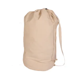 2023 wholesale cheap high quality new design jumbo commercial heavy duty drawstring backpack linen cotton canvas laundry bags