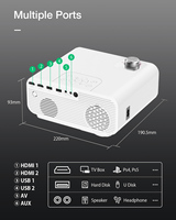 Proyector LCD de Video Inteligente para Cine en Casa de Buena Calidad OEM, 1080P, con HDMI, USB, AV, WIFI, BT