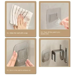 Wholesale Wall Mounted <b>Bathroom</b> Slipper Rack No Punching Space Saving Shoe Hangable <b>Hook</b> Bedroom Dryer Toilet Drainage Artifact - Product Image 2