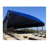 Tente de stationnement mobile en acier pour extérieur, résistante aux intempéries, avec protection UV et taille personnalisable, type abri de rangement.