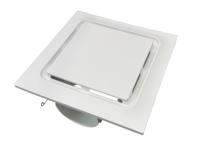 Ventilateur d'extraction à économie d'énergie avec lumière LED, faible bruit, clapet anti-retour, pour salle de bain et cuisine