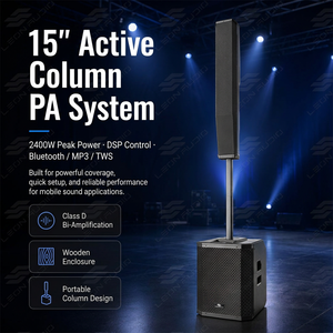 <span class=keywords><strong>Enceinte</strong></span> <span class=keywords><strong>colonne</strong></span> active Line Array avec DSP, bi-amplifiée, woofer néodyme 18 pouces, <span class=keywords><strong>1000W</strong></span> RMS, 3600W max, pour concerts et stades - Product Image 4