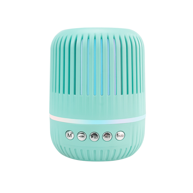 Mini Wireless RGB LED Rechargeable Woofer Smart Outdoor Sports Music Player Sound Bomb Effect BT/USB Connectivity Memory Card