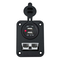 Automobile pour Anderson Socket Panel pour Anderson Plug Style 50AMP Power 12-24V Solar Caravan Mounting Connectors High Quality