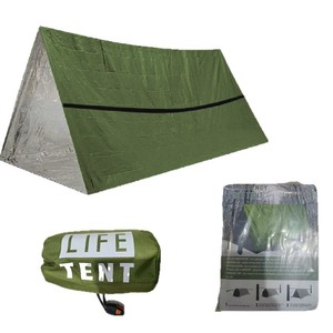 Tente d'urgence Cleye 2,4x1,5x0,9m en film d'aluminium, abri de survie extérieur multi-personnes, installation facile, tente de camping imperméable - Product Image 2