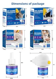 Kit diffuseur apaisant aux phéromones pour chats, soulagement de l'anxiété, pour chats nerveux, voyages, déménagement, contrôle du stress sonore - Product Image 4