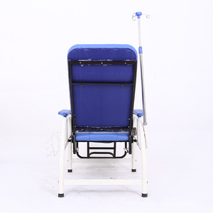 Silla de infusión Yizhuokang de acero inoxidable, portátil y reclinable para uso en hospitales y clínicas. - Product Image 3