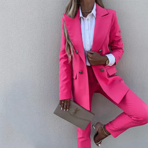 Set di abiti da ufficio <span class=keywords><strong>donna</strong></span> con logo personalizzato in due pezzi abiti da ufficio da <span class=keywords><strong>donna</strong></span> Set semplice elegante - Product Image 5