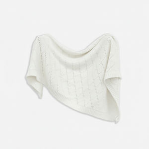 100% cotton Knitted Eco-Friendly Rectangle Solid color Cute Spring & Autumn 210g-280g Classic <b>blanket</b> From Vietnam - Product Image 1